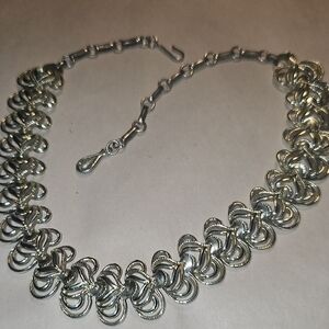 Coro Vintage Elegant Silver Choker Necklace